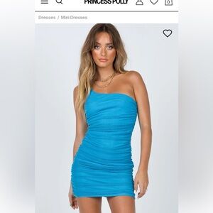 Princess Polly Jocasta Mini Dress Turquoise